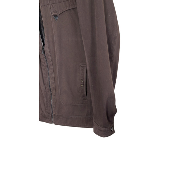 Louis Feraud Men's‎ Brown Jacket Pockets Zip -Up Style Size XL - Picture 3 of 11